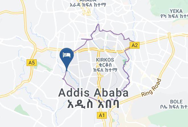 Addis Ababa - King's Hotel Maps