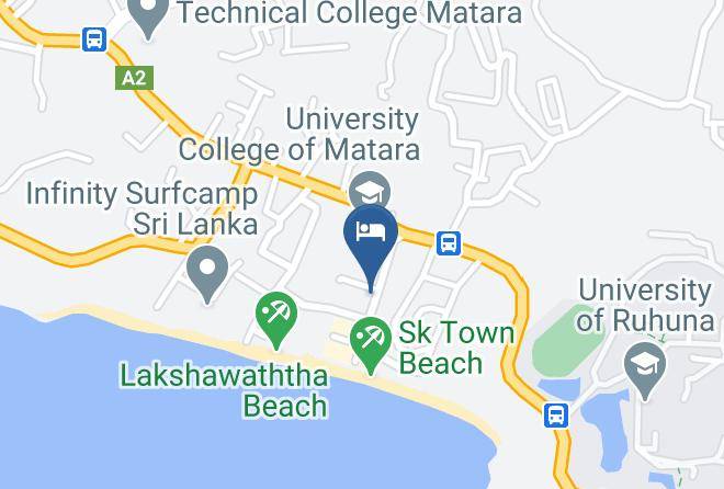 Galle - King's Marine Hotel & Restaurant Maps