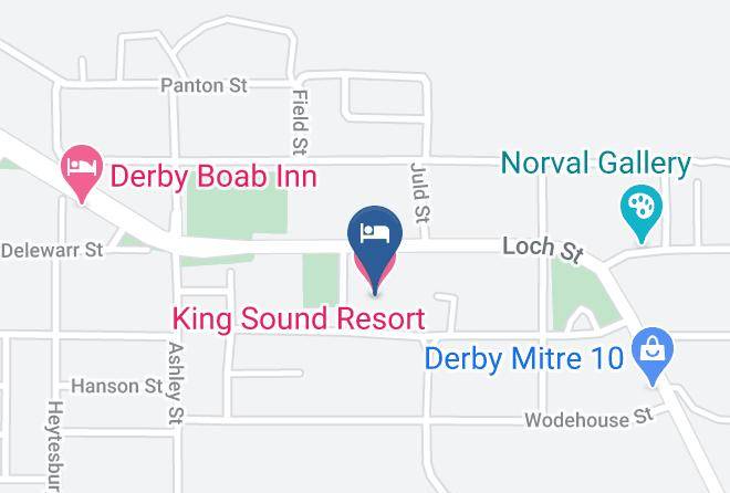 Derby West Kimberley - King Sound Resort Hotel Maps