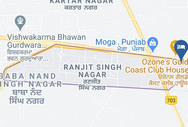 Moga - Kingdom Hotel Moga Maps