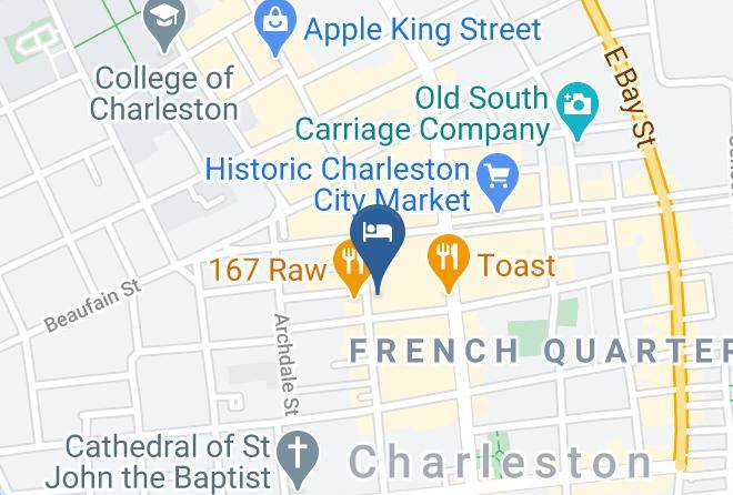 Charleston - Kings Courtyard Inn Maps