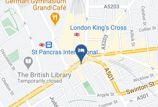 London - Kings Cross Inn Hotel Maps