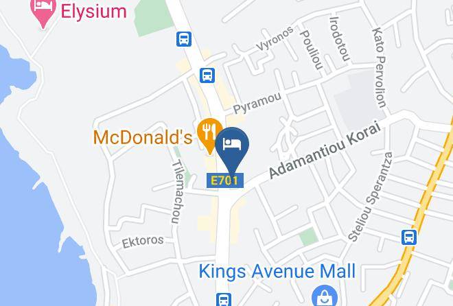 Paphos - Kings Hotel Maps
