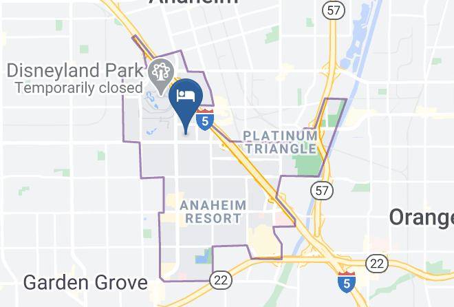 Orange - Kings Inn Anaheim At The Park & Convention Center Maps