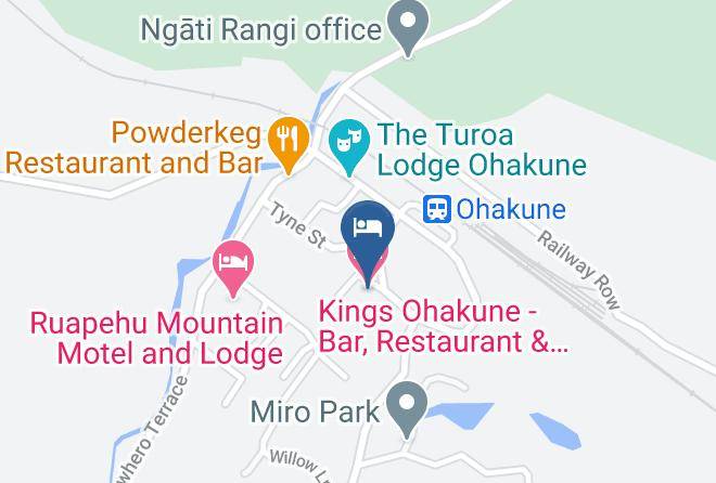 Ruapehu - Kings Ohakune Bar Restaurant & Accommodation Maps