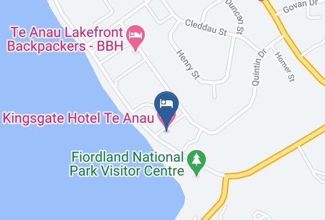 Te Anau - Kingsgate Hotel Te Anau Maps