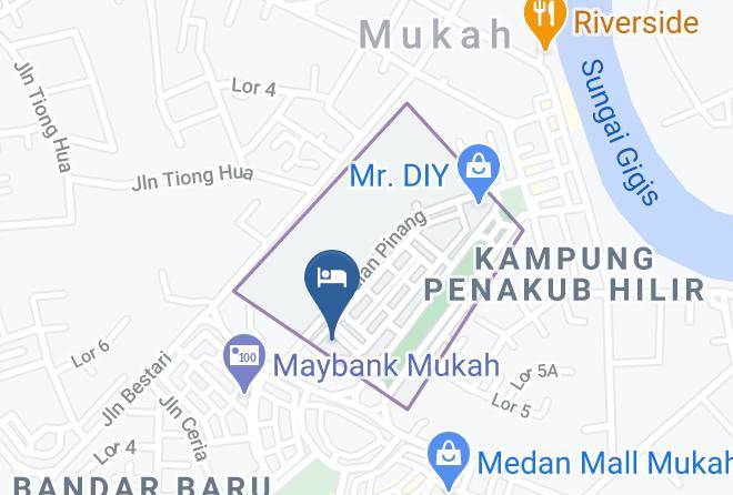 Bahagian Mukah - Kingwood Hotel Mukah Maps