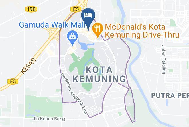 Klang - Hotel 99 Kota Kemuning Maps