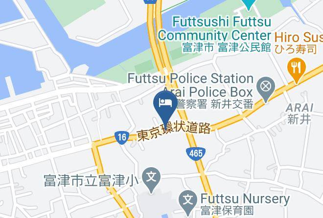 Futtsu City - White Well Taste Inn Maps