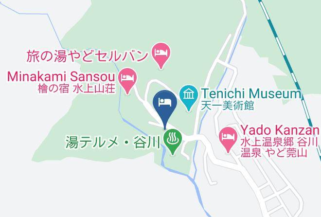Minakami Towntone District - Kinseikan Seseragi Maps