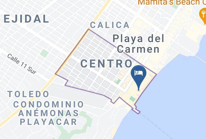 Kinta Kan Hotel Boutique Playa Del Carmen Adults Only Map