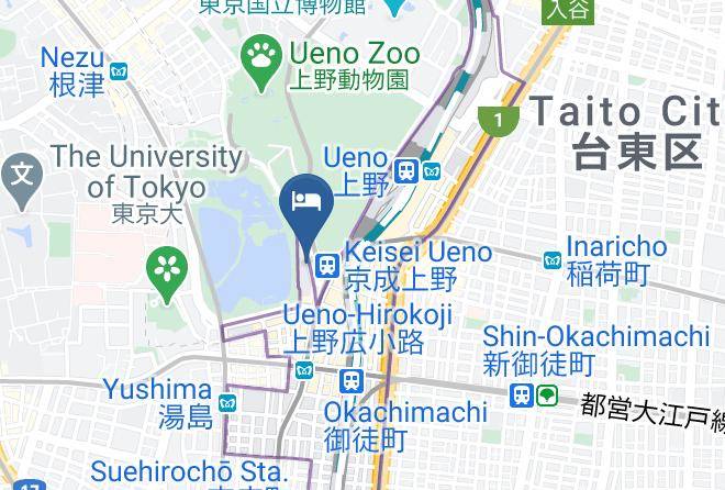 Taito Ward - Kinuya Hotel Maps