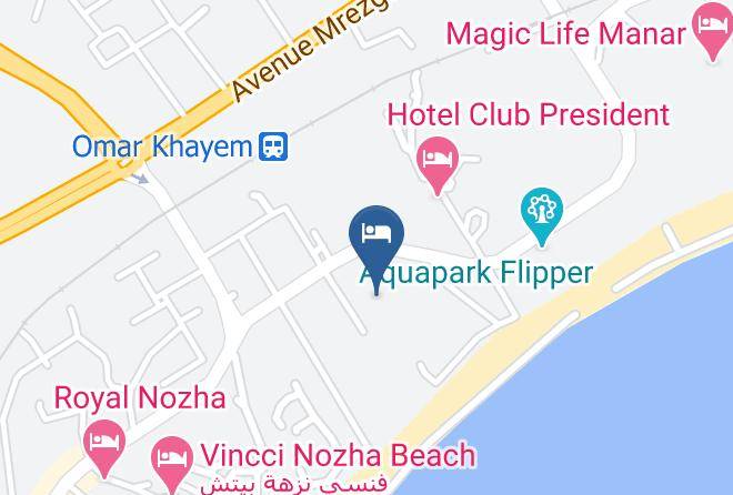 Tunisia - Kinza Hotel Maps