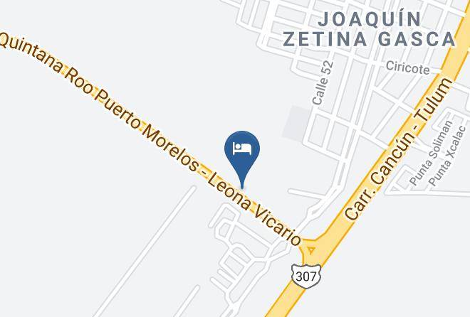 Puerto Morelos - Kiool Eco Hotel & Cenote Maps