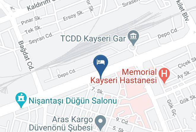 Kocasinan - Kiranatli Hotel Maps