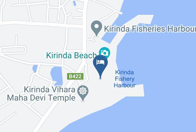 Kirinda Beach Front Hotel Map