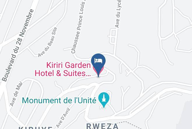 Bujumbura - Kiriri Garden Hotel & Suites Bujumbura Burundi Maps