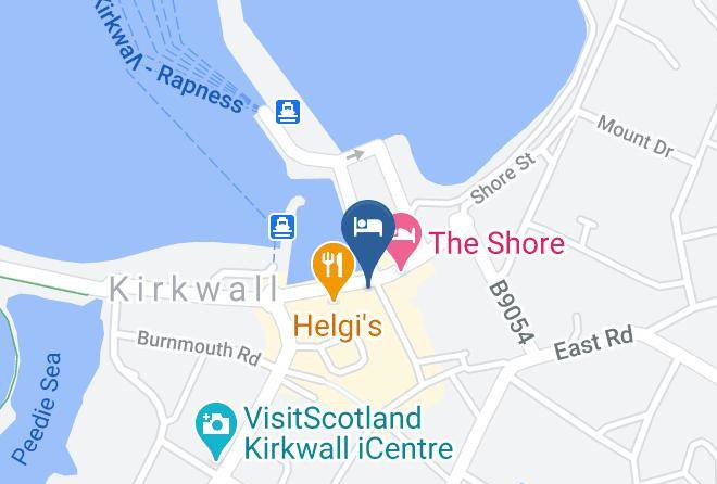 Orkney Islands - Kirkwall Hotel Maps