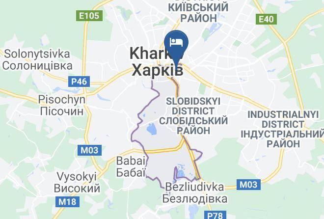 Kharkiv - Kiroff Hotel Maps