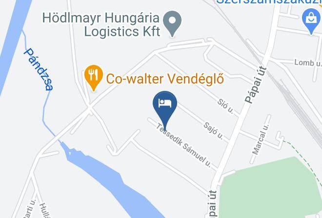 Gyor - Kis Rozsa Panzio Maps
