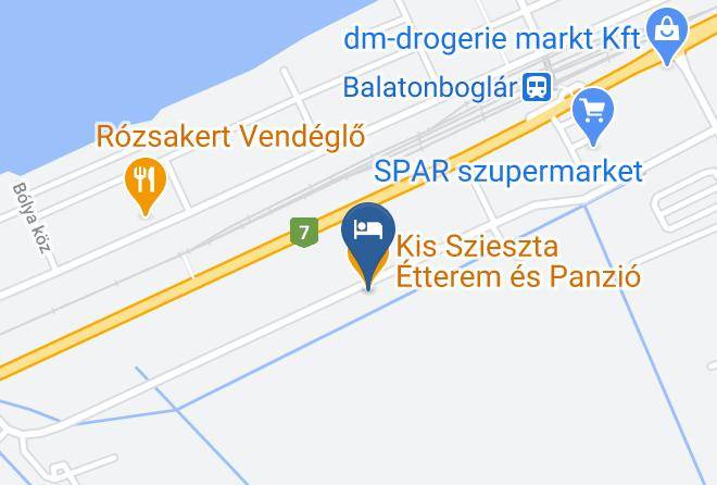 Balatonboglar - Kis Szieszta Etterem Es Panzio Maps