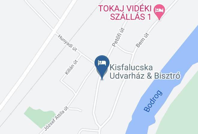 Bodrogkisfalud - Kisfalucska Udvarhaz & Bisztro Maps