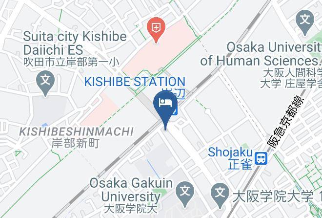Suita City - Kishibe Station Hotel Maps