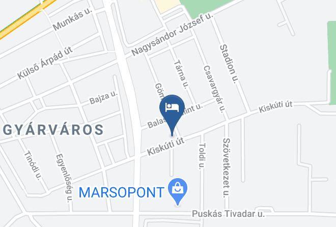 Gyor - Kiskut Liget Pension Maps