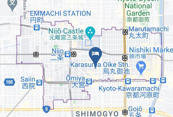 Kyoto City Nakagyo Ward - Kisshoan Maps