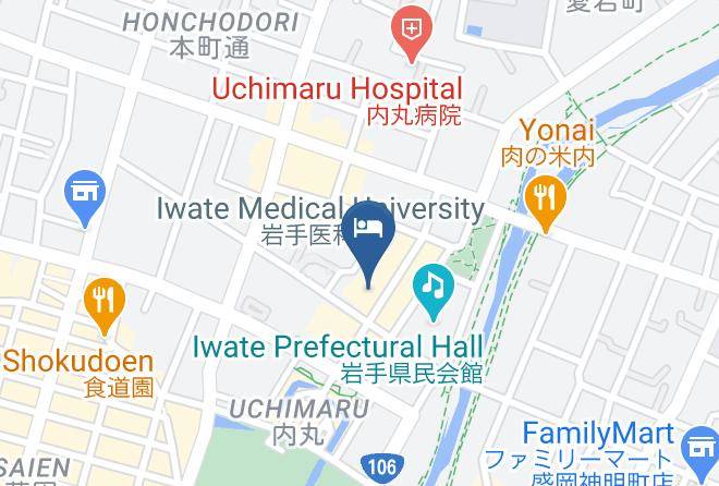 Morioka City - Kita Hotel Maps
