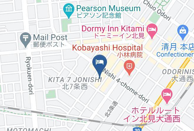 Kitami City - Kitaguchi Hotel Maps