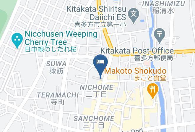 Kitakata City - Kitakata Green Hotel Maps
