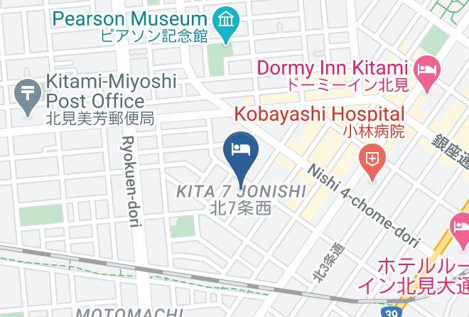 Kitami City - Kitami Central Hotel Maps