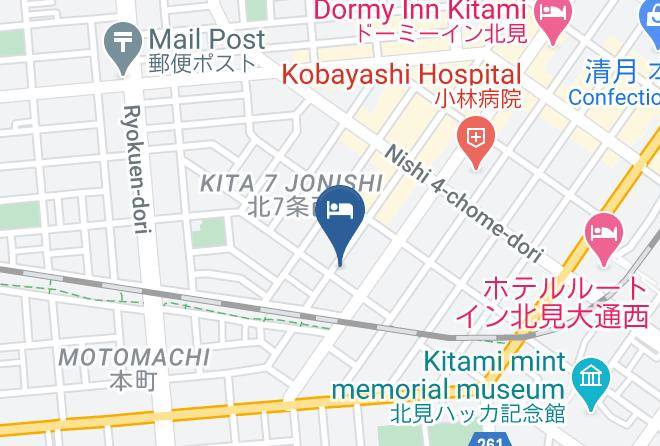 Kitami City - Kitami Towa Hotel Maps