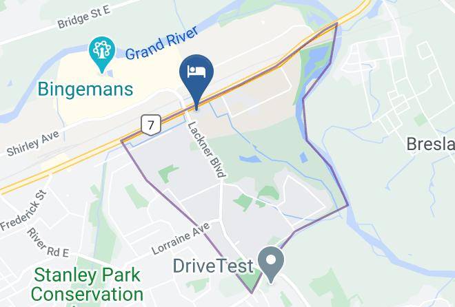 Waterloo - Kitchener Motel Maps