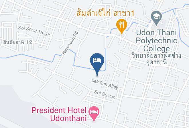 Mueang Udon Thani District - Kitlada Hotel Udon Thani Maps