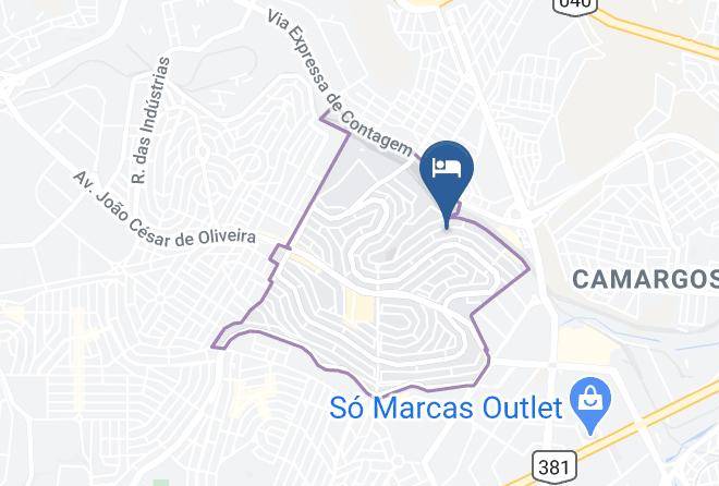 Contagem - Kitnets Vila Aldine Maps