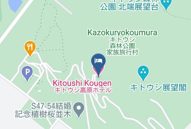 Higashikawa Townkamikawa District - Kitoushi Kougen Hotel Maps