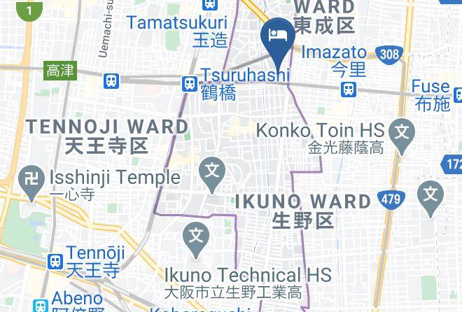 Osaka City Higashinari Ward - Kitsune No Shippo Maps