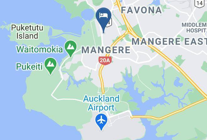 Auckland - Auckland Airport Kiwi Hotel Maps