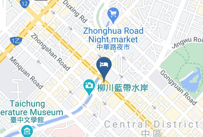Central District - Kiwi Express Hotel Taichung Cks Shop Maps
