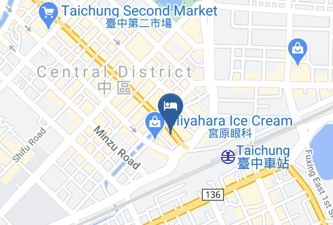 Central District - Kiwi Express Hotel Taichung Station Branch 1 Maps