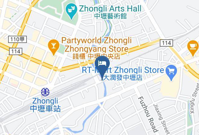Zhongli District - Kiwi Share Hotel Zhongli Maps