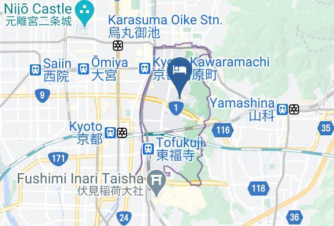 Kyoto City Higashiyama Ward - Kiyomizu Garden Maps