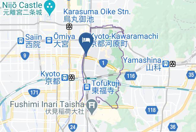 Kyoto City Higashiyama Ward - Kiyomizu Gojo Maps