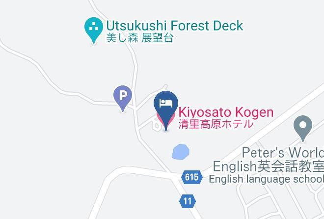 Hokuto City - Kiyosato Kogen Hotel Maps