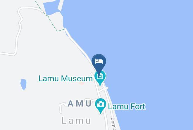 Lamu - Kizingo Beach Resort Maps