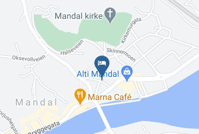 Mandal - Kjobmandsgaarden Hotel Maps
