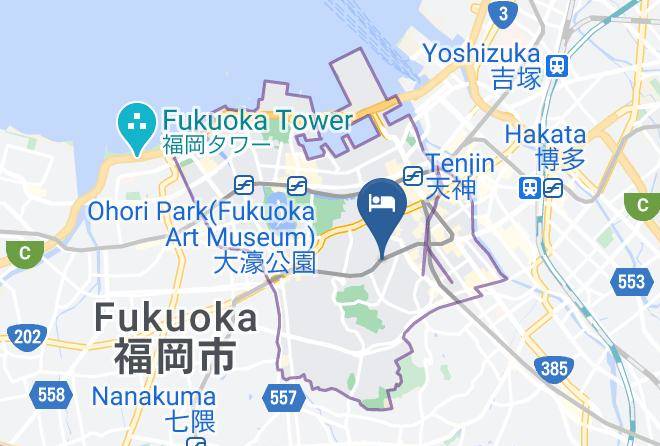 Fukuoka City Chuo Ward - Kkr Hotel Hakata Maps