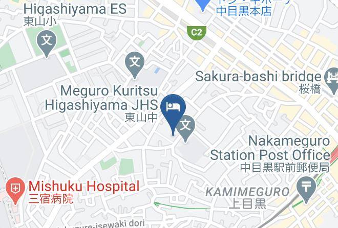 Meguro Ward - Kkr Hotel Nakameguro Maps